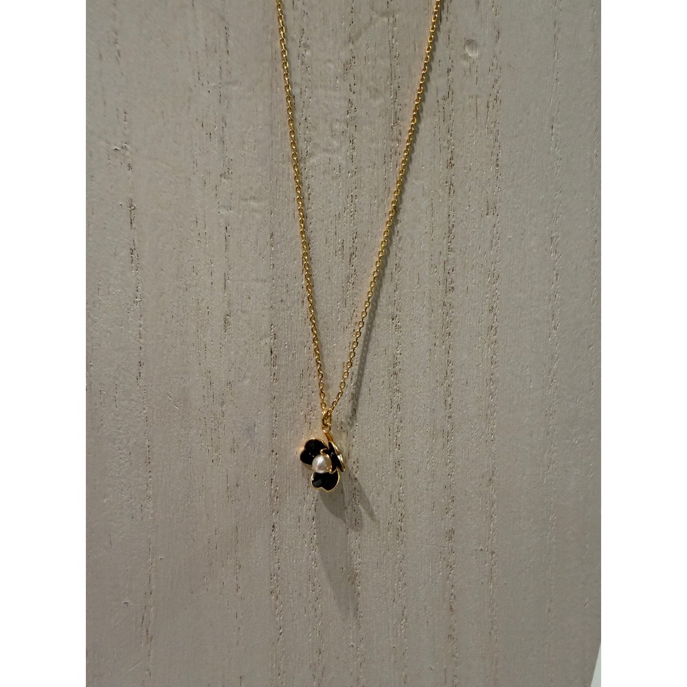 Kate Spade New York Gold Tone Flower Pearl‎ Pendant Necklace